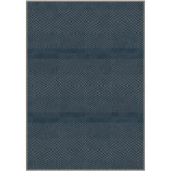 Teppich Lana Blau/Grau Wolle/Polyamid 120 cm 170 cm - Farbe: Dunkelblau, Grau - Material: Wolle, Polyamid - Teppich