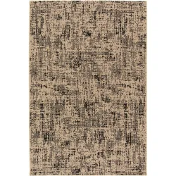 Outdoor-Teppich Grace beige/schwarz Anderes Muster Polypropylen 80 x 150 cm - Outdoor-Teppich