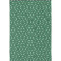 Outdoor-Teppich Star Grün Einfarbig/Streifen/Symmetrie Polypropylen 80 x 200 cm - Outdoor-Teppich