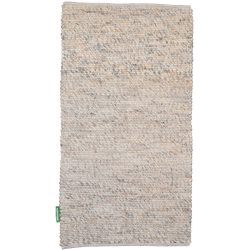 Teppich Kjell Beige/Grau Wolle 80 cm 150 cm - Farbe: ivory - Teppich