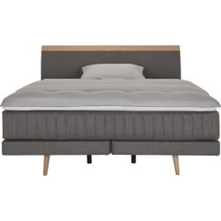 Modular Boxspringbett Jana Braun Stoff 160 x 200 cm - Farbe: nougat - Boxspringbett
