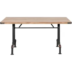 Tisch Nael Braun MDF/Metall 93 cm - Farbe: natur - Tisch