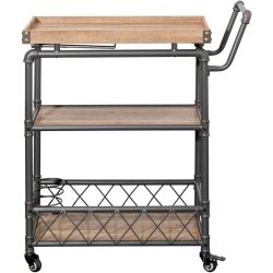 Servierwagen Nael Braun MDF 42 cm 89 cm 126 cm - Farbe: natur - Servierwagen