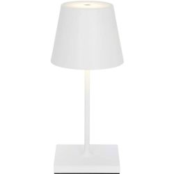 Tischlampe Aline Weiss Aluminium/Kunststoff 11 cm 25 cm - LED - Lichtfarbe: Extra warmweiss - Material: Aluminium, Kunststoff - Tischlampe- LED