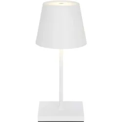 Tischlampe Aline Weiss Aluminium/Kunststoff 11 cm 25 cm - LED - Lichtfarbe: Extra warmweiss - Material: Aluminium, Kunststoff - Tischlampe- LED