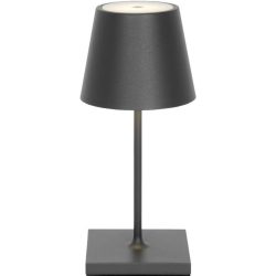 Tischlampe Aline Grau Aluminium/Kunststoff 11 cm 25 cm - Farbe: anthrazit - LED - Lichtfarbe: Extra warmweiss - Material: Aluminium, Kunststoff -