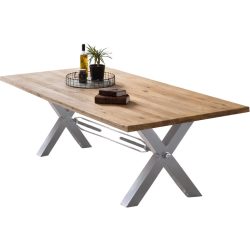 Tisch Platta Braun Holz 220 cm - Farbe: natur - Material: Wildeiche - Tisch