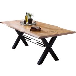 Tisch Skyler Braun Holz 220 cm - Farbe: natur - Material: Akazie - Tisch