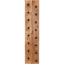 Weinregal Rusc Braun/Schwarz Holz/Metall 33 cm 148 cm - Farbe: Nature - Material: Mangoholz - Weinregal