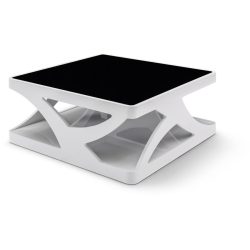 Salontisch Perry Schwarz/Weiss MDF 90 cm - Farbe: weiss/schwarz - Salontisch