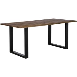 Tisch Mavi Braun Holz 200 cm - Farbe: Walnuss - Material: Akazie massiv - Tisch