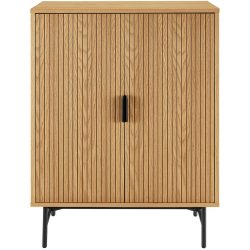 Kommode Nella Braun MDF/Holz 80 cm 40 cm - Farbe: natur - Material: MDF, Eiche - Kommode