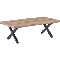 Salontisch Gioia Braun/Schwarz MDF 120 cm - Farbe: Wildeiche, schwarz - Salontisch