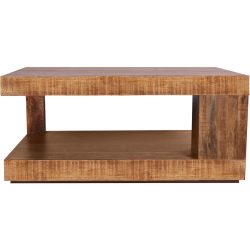 Salontisch Pietro Braun Holz 90 cm - Farbe: natur - Material: Mangoholz - Salontisch
