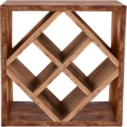 Weinregal Pietro Braun Holz 40 cm 40 cm - Farbe: natur - Material: Mango - Weinregal