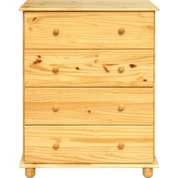 Kommode Julio Braun Holz 80 cm 43 cm - Farbe: natur - Material: Kiefer - Kommode