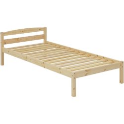 Bett Julio Braun Holz 90 x 200 cm - Farbe: natur - Material: Fichte - Bett