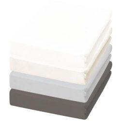 Dormisette Fixleintuch Flanell Grau Baumwolle 240 cm 260 cm - Farbe: Dunkelgrau - Fixleintuch