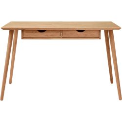 Schreibtisch Vaug Braun Holz 120 cm - Farbe: natur - Material: Wildeiche - Schreibtisch