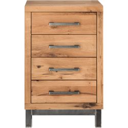 Kommode Webs Braun Holz 50 cm 79 cm - Farbe: natur - Material: Wildeiche - Kommode