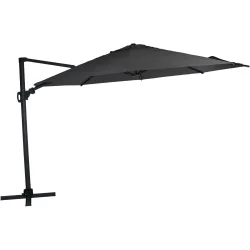 Sonnenschirm Vlelas grau Aluminium B 375 T 375 cm - Sonnenschirm