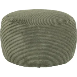 Hocker Ava Hocker Grün Stoff 60 cm 40 cm - Hocker
