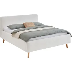 Bett Senja Weiss Polyester 160 x 200 cm - Bett