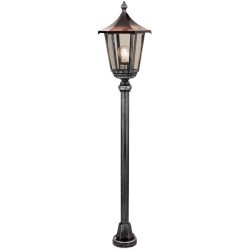 Stehlampe aussen Hermine Schwarz/Silber 25.5 cm 25.5 cm - Material: Siluminguss - Stehlampe aussen