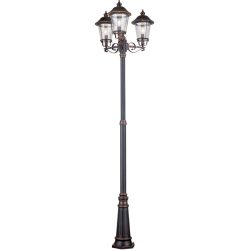 Stehlampe aussen Kenzo Kupfer/Schwarz 66 cm 66 cm - Farbe: schwarz/kupfer - Material: Siluminguss - Stehlampe aussen