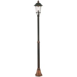 Stehlampe aussen Kenzo Kupfer/Schwarz 25 cm 25 cm - Farbe: schwarz/kupfer - Material: Siluminguss - Stehlampe aussen