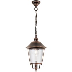 Aussenlampe Kenzo Kupfer/Schwarz 25 cm 25 cm - Farbe: schwarz/kupfer - Material: Siluminguss - Aussenlampe