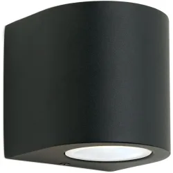Wandlampe aussen Laurenz Grau Stahl 10.5 cm - Farbe: anthrazit - Wandlampe aussen