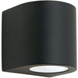 Wandlampe aussen Laurenz Grau Stahl 10.5 cm - Farbe: anthrazit - Wandlampe aussen
