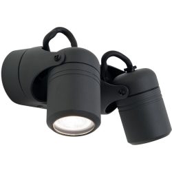 Wandlampe aussen Vision Grau Aluminium 16 cm - Farbe: anthrazit - Wandlampe aussen