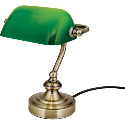 Tischlampe Bankerslamp Grün Stahl 17 cm - Tischlampe