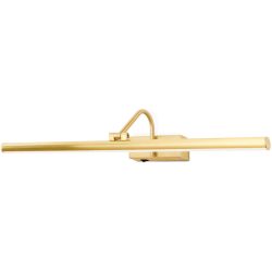 Wandlampe Portrait Gold Stahl 60 cm 10 cm - Lichtfarbe: Warmweiss - Wandlampe