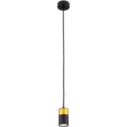 Pendellampe Martini Gold/Schwarz Aluminium 5.6 cm 5.6 cm - Farbe: schwarz-gold - Pendellampe