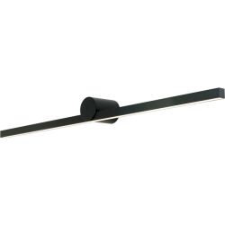 Wandlampe Beauty Schwarz Aluminium 101 cm 7.6 cm - Lichtfarbe: Warmweiss - Wandlampe
