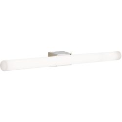 Wandlampe Visagist Grau Stahl 7 cm - Farbe: Nickel satiniert - Wandlampe