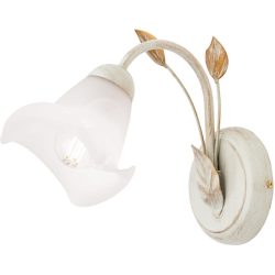 Wandlampe Sisi Beige Stahl 25 cm - Farbe: elfenbein - Wandlampe