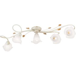Deckenlampe Sisi Beige Stahl 41 cm - Farbe: elfenbein - Deckenlampe