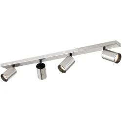 Spot Sean Grau Stahl 6 cm - Farbe: Nickel satiniert - Spot