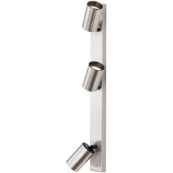 Spot Sean Grau Stahl 6 cm - Farbe: Nickel satiniert - Spot