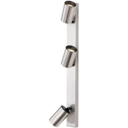 Spot Sean Grau Stahl 6 cm - Farbe: Nickel satiniert - Spot