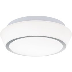 Deckenlampe Tena Grau Stahl 30 cm 30 cm - Farbe: chrom - Deckenlampe