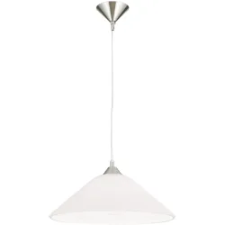 Pendellampe Grado Grau Stahl 40 cm 40 cm - Farbe: Nickel satiniert - Pendellampe