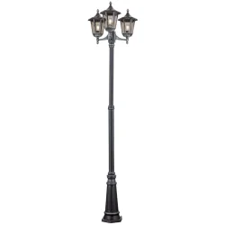 Stehlampe aussen Hermine Schwarz/Silber 66 cm 66 cm - Material: Siluminguss - Stehlampe aussen