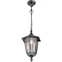 Aussenlampe Hermine Schwarz/Silber 25.5 cm 25.5 cm - Material: Siluminguss - Aussenlampe