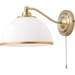 Wandlampe Old Lamp Stahl 32 cm - Farbe: Altmessing - Wandlampe