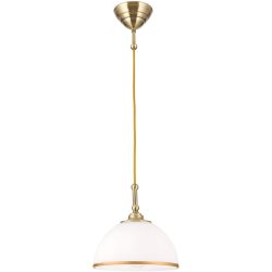 Pendellampe Old Lamp Stahl 22 cm 22 cm - Farbe: Altmessing - Pendellampe